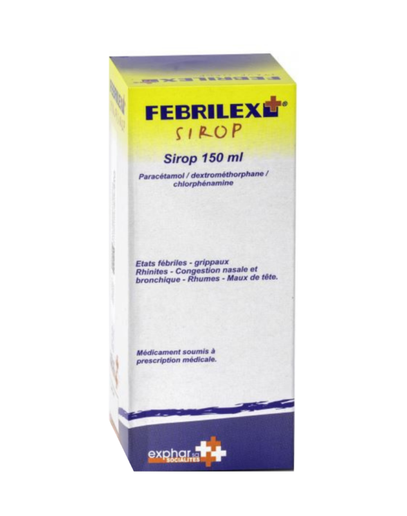 Le febrilex sirop - médicament antigrippal I Exphar Cameroun