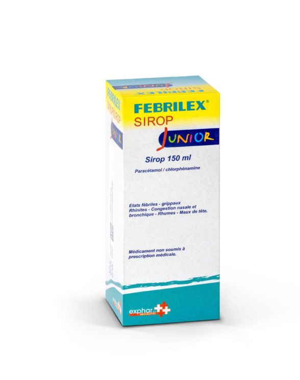 FEBRILEX junior sirop - médicament antigrippal I Exphar Cameroun